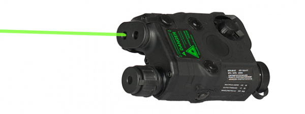 Tac 9 Industries PEQ-15 L.E.D. White Light + Green Laser w/IR Lens ( Black )