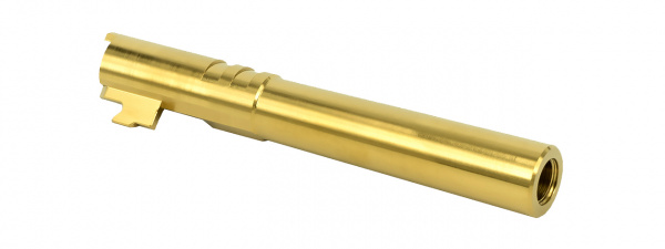 Airsoft Masterpiece Edge Custom Stainless Steel Outer Barrel for Hi-Capa 5.1 GBB Airsoft Pistol (Gold)
