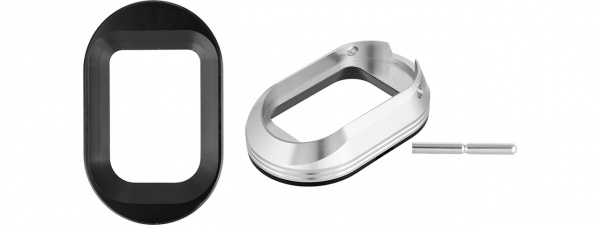 Airsoft Masterpiece Magwell For Hi-Capa Pistols L Style ( Silver )