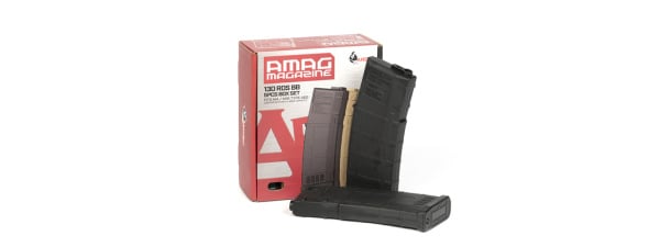 Ares M4 AMAG 130rd 5 AEG Magazine Box Set (Black)