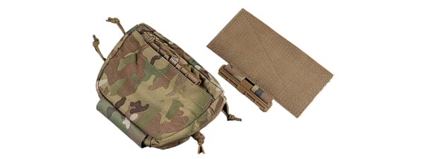 Lancer Tactical Sub Abdominal Drop Pouch Fanny Pack With Quick Release Rail (OD Green)