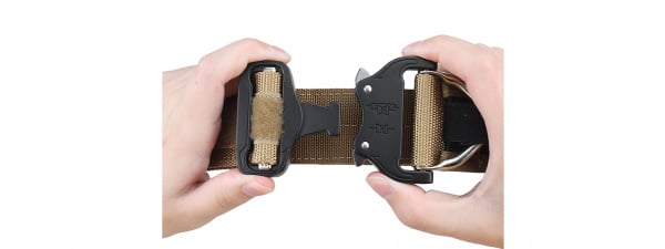 Tac 9 Industries Special Combat Belt with Cobra Buckle (Coyote Brown)