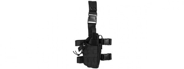 Lancer Tactical 1000D Nylon Tornado Drop Leg Holster ( Black )