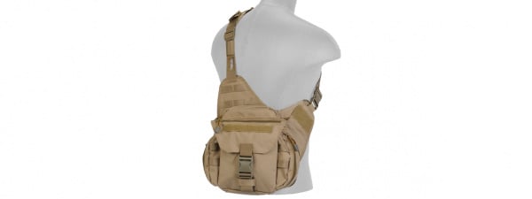 Lancer Tactical Messenger Bag ( Tan )
