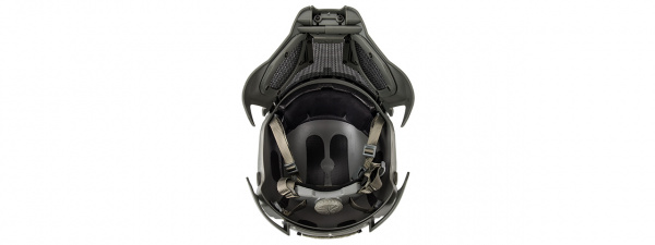 Tac-9 Interstellar Battle Trooper Full Face Airsoft Helmet (Foliage Green)