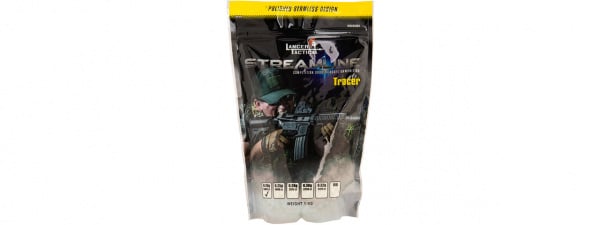 Lancer Tactical Tracer 0.25g BBs 4000 Rounds ( White )