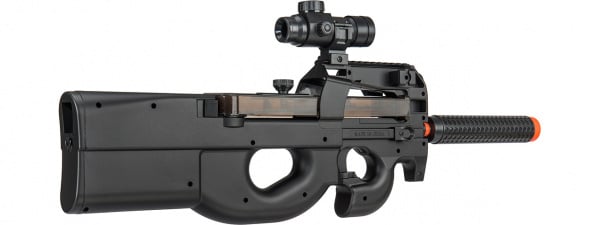 WellFire D90 Low Powered Airsoft Submachine Gun w/ Shooting Target (Black)