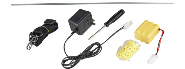 WellFire D90 Low Powered Airsoft Submachine Gun w/ Shooting Target (Black)