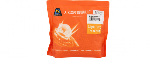 Double Bell 0.20G Tracer BBs 4000 Rounds ( Green )