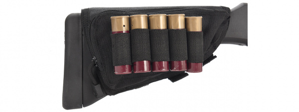 Lancer Tactical Tactical Hook And Loop Shotgun Shell Holder ( Black )
