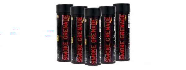 Enola Gaye Airsoft Wire Pull Tactical Red Smoke Grenade WP40 ( 5 pack / Red )
