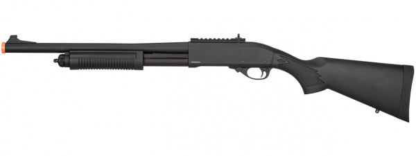 JG Golden Eagle M870 3/6-Shot Pump Action Gas Airsoft Shotgun ( Black )