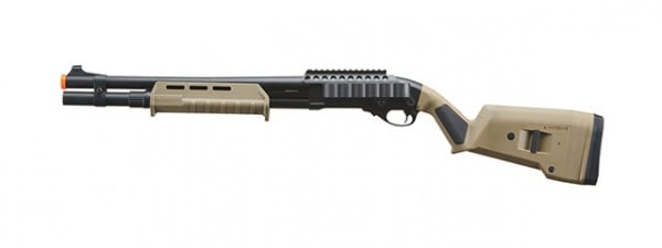Golden Eagle M870 MP M-LOK Style 3/6-Shot Pump Action Gas Shotgun (Tan)