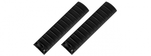 Tac 9 15-Slot Handguard RIS Rail Cover Panels - 2 Pack ( Black )