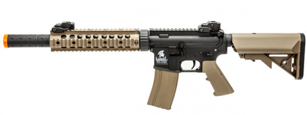 Lancer Tactical LT-15CX-G2 Gen 2 M4 SD Carbine AEG Airsoft Rifle (Tan/Black)