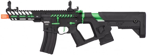 Lancer Tactical Enforcer NEEDLETAIL Skeleton ProLine ETC & Full Metal AEG Airsoft Rifle w/ Alpha Stock ( Black / Green / High FP