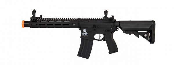 Lancer Tactical LT-32BA10-G2-E M4 SPC Hybrid ETU & METAL RAILS 10" ETU AEG Rifle ( Black )