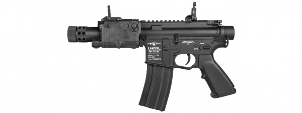 Lancer Tactical Full Metal 708 M4 AEG Airsoft Rifle ( Black )