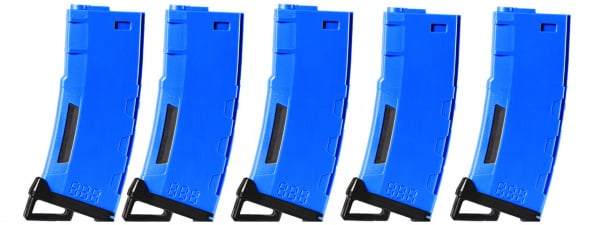 Lancer Tactical 130 Round High Speed Mid-Cap Magazine ( 5 pack / Blue ) Lancer Tactical 130 Round High Speed Mid-Cap Magazine ( 5 pack / Blue )