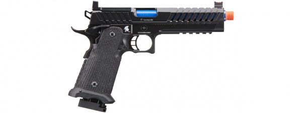 Lancer Tactical Knightshade Hi-Capa Gas Blowback Airsoft Pistol w/ Red Dot Mount (Blue)