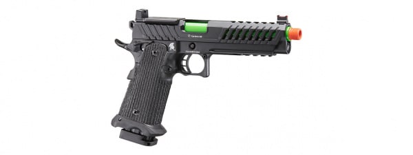 Lancer Tactical Knightshade Hi-Capa Gas Blowback Airsoft Pistol w/ Red Dot Mount (Green)