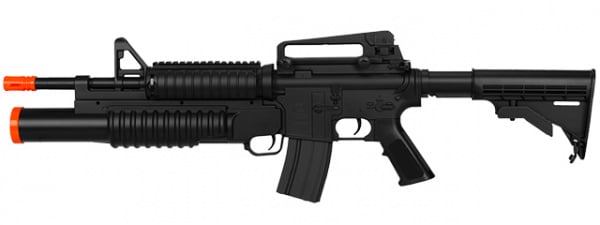 Double Eagle M4 RIS Airsoft LPEG w/ Tri-Burst Grenade Launcher