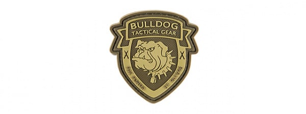 G-Force Shield Bulldog Patch PVC Patch ( Brown )