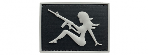 G-Force Mudflap Girl With Rifle PVC Right Facing Patch ( Option )