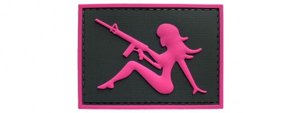 G-Force Mudflap Girl With Rifle PVC Right Facing Patch ( Option )