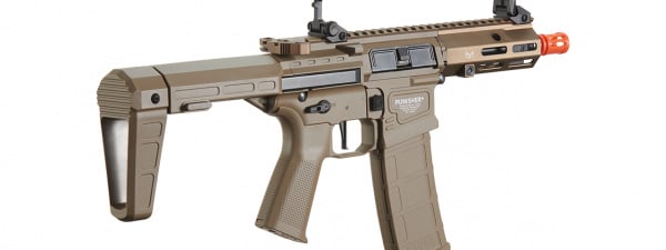 Poseidon Punisher 6" QRF w/ Aether v2 AEG Airsoft Rifle (Tan)