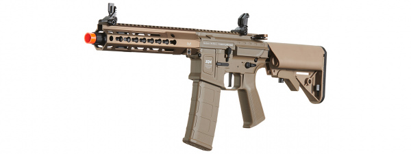 Poseidon PDW 9" PDW w/ Aether v2 & Crane Stock AEG Airsoft Rifle (Tan)