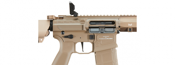 Poseidon PDW 9" PDW w/ Aether v2 & Crane Stock AEG Airsoft Rifle (Tan)