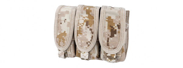 thumbnail interactive-video image 1 of Lancer Tactical Triple M203 40mm Airsoft Grenade Shell MOLLE Pouch – CA-382, Nylon, Hook & Loop 1 of 4