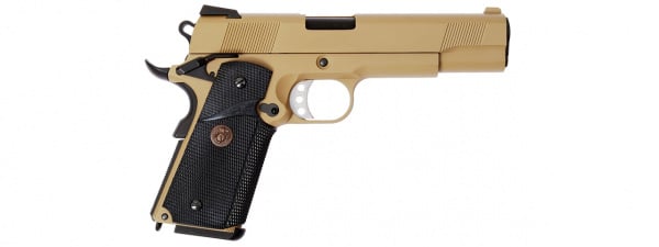 WE Tech 1911 Full Metal MEU Airsoft Gas Blowback Pistol ( Tan )