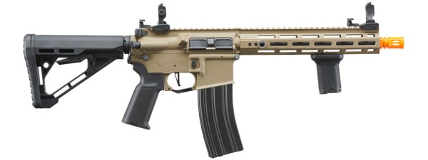 Lancer Tactical Gen 3 Hellion M-LOK 10" Airsoft M4 AEG with Delta Stock (Tan)
