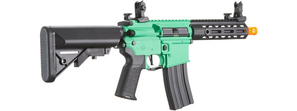 Lancer Tactical Gen 2 Hellion M-LOK 7" Airsoft M4 AEG (Green & Black)