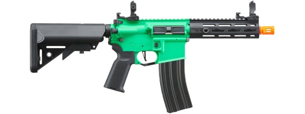 Lancer Tactical Gen 2 Hellion M-LOK 7" Airsoft M4 AEG (Green & Black)