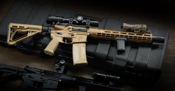 Lancer Tactical Gen 4 Valiant M4 AEG Airsoft Rifle w/ Aster ETU (Tan)