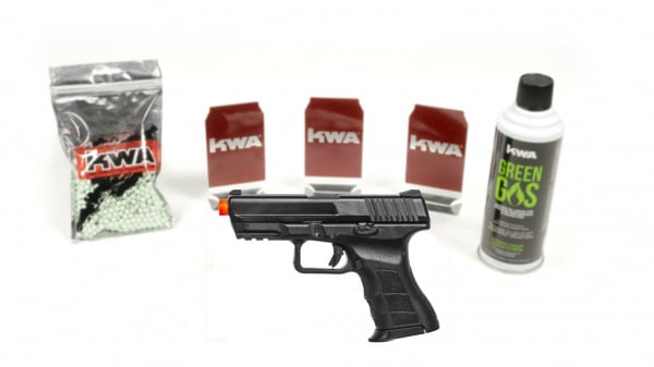 KWA ATP-C with 6 targets, 1000rd BB, & green gas