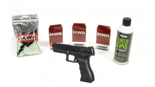 KWA ATP-SE with 6 targets, 1000rd BB, & green gas