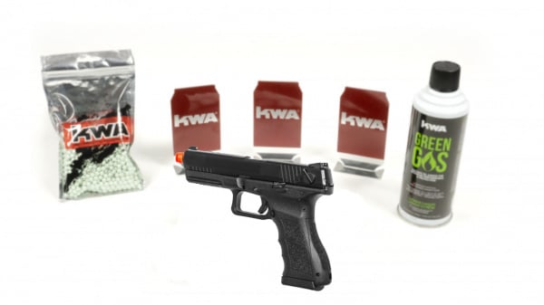 KWA ATP-SE with 12 targets, 1000rd BB, & green gas
