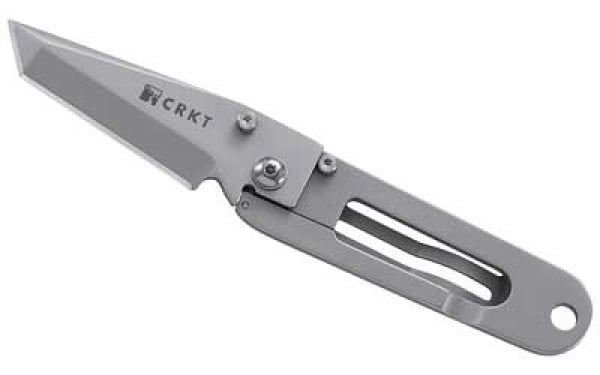 CRKT K.I.S.S. Tanto Folding Knife ( Silver )