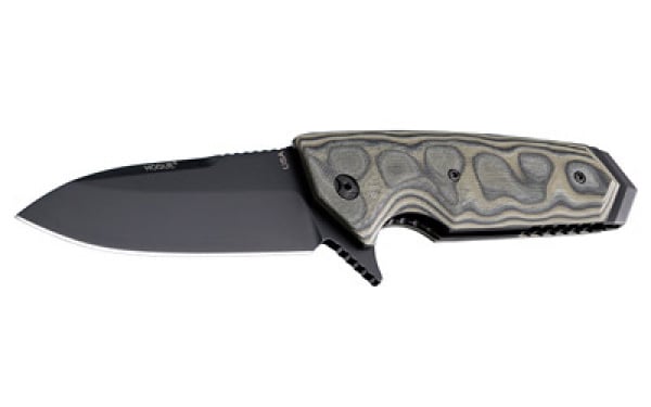 Hogue Ex-02 3.75" Spear Point Flipper Folding Knife ( Black )