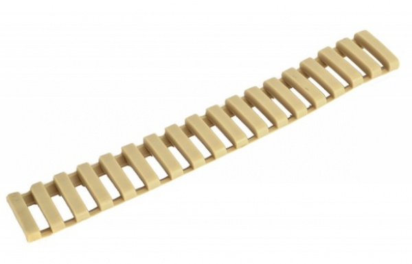 DBoys 7 Inch Tactical Airsoft 20mm Rubber Rail Covers ( Tan )