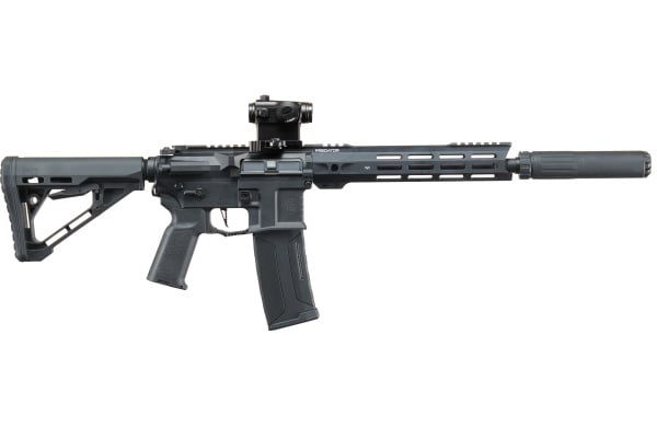 Lancer Tactical Gen 4 Predator 10" SBR AEG Optic & Suppressor Combo