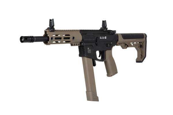Specna Arms FLEX SA-FX01 GATE X-ASR AEG Airsoft SMG (Black & Tan)