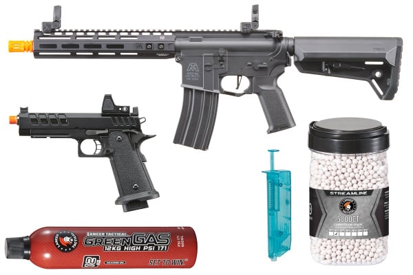 BG Defense Type-A MK2 10" Gen 2 AEG Rifle by Lancer Tactical Full Load Combo