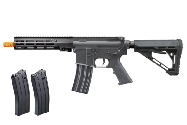 Classic Army MK16 MWS 10" GBBR Gas Blowback Airsoft Rifle Mag Combo (Black)