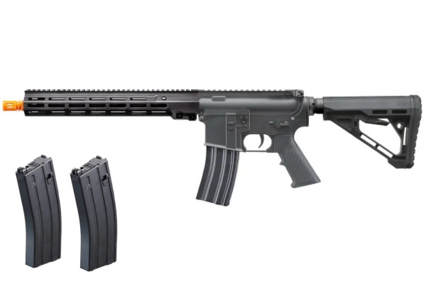 Classic Army MK16 MWS 13" GBBR Gas Blowback Airsoft Rifle Mag Combo (Black)