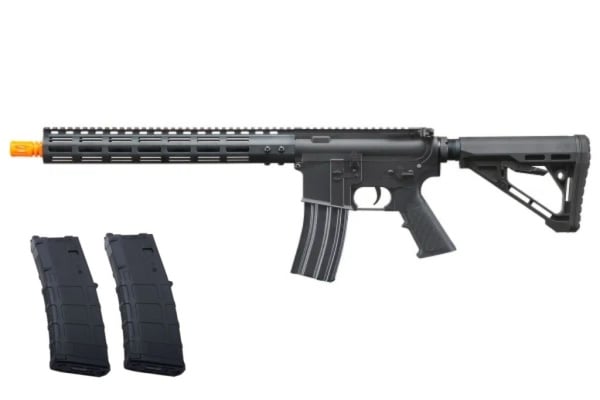 Classic Army MWS CSR 13" GBBR Gas Blowback Airsoft Rifle Mag Combo (Black)
